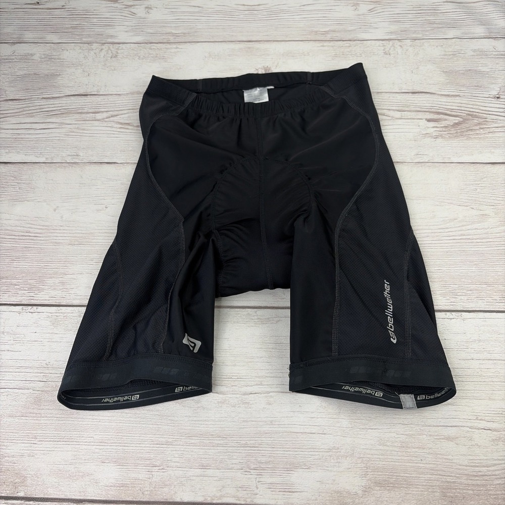Bellwether Cycling Shorts Men's Large Black Nylon Spandex Blend Excellent